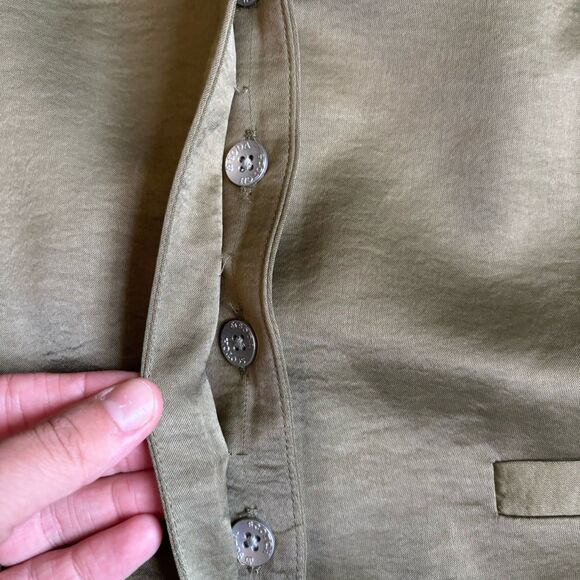 Scotch And Soda Vest Womens Size Large High Neck Martini Olive Green NEW W TAGS - Picture 5 of 10